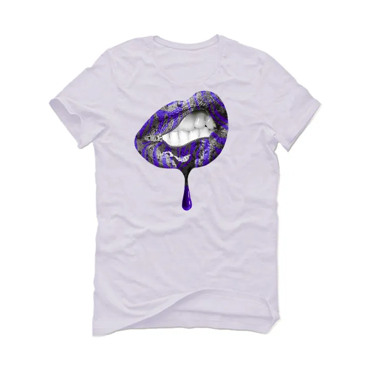 Air Jordan 3 "Dark Iris" White T-Shirt (LIPS UNSEALED)