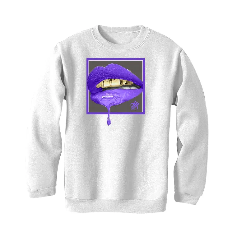 AIR JORDAN 3 "DARK IRIS" White T-Shirt (LIPSTICK)