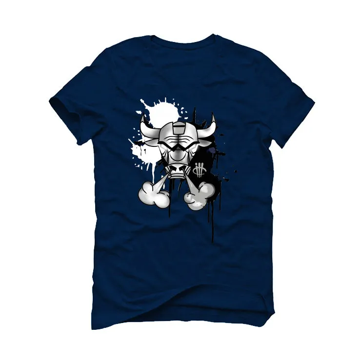 Air Jordan 6 "Georgetown" Navy Blue T-Shirt (Iron Bull)