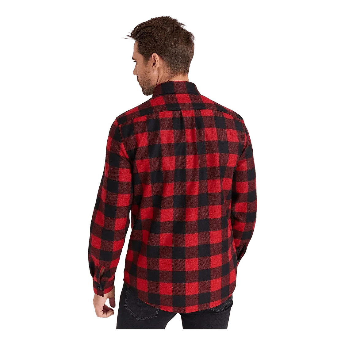 Alaskan Melton Wool Overshirt Red Buffalo