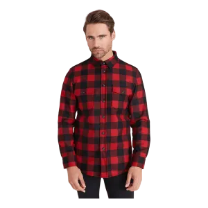 Alaskan Melton Wool Overshirt Red Buffalo