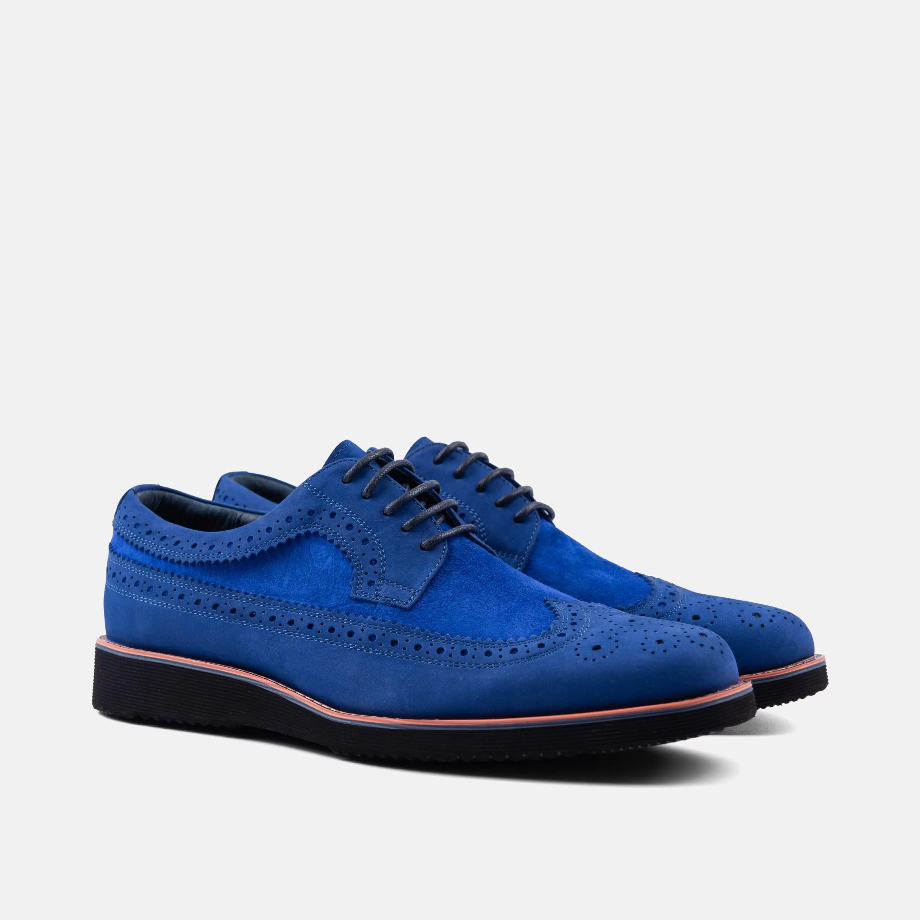 Alexander Cobalt Suede Longwing Sneakers