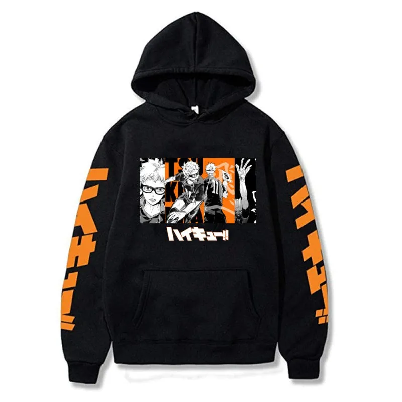 Anime Haikyuu Hoodies  Karasuno Fly High