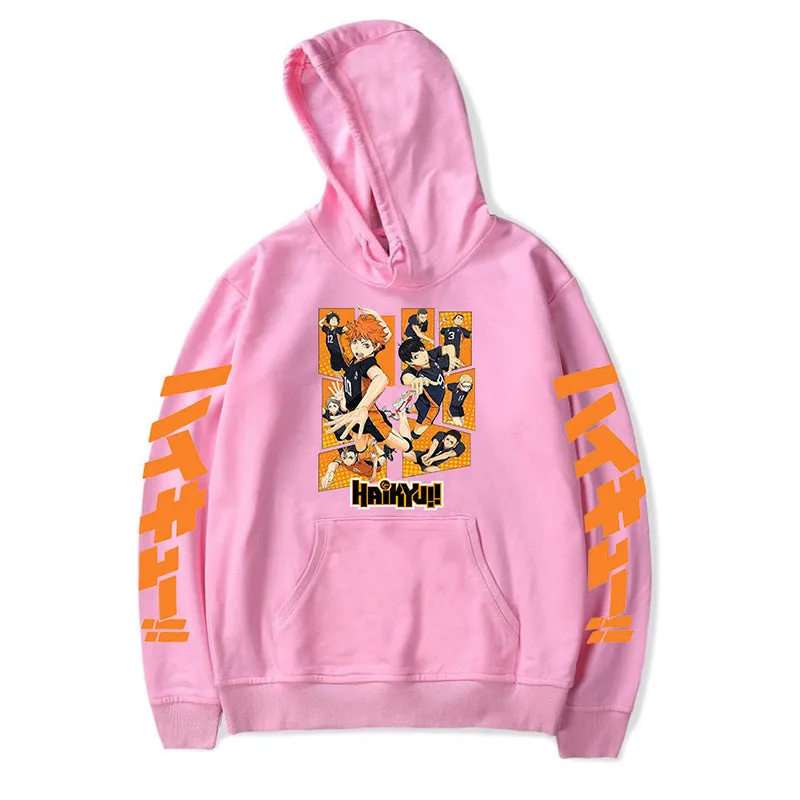 Anime Haikyuu Hoodies  Karasuno Fly High