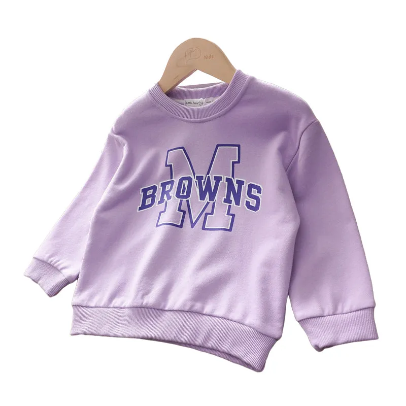 Baby Kid Girls Letters Hoodies Swearshirts