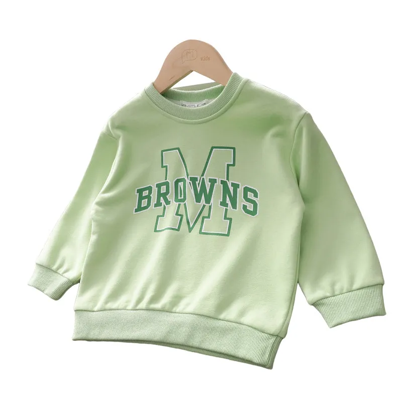 Baby Kid Girls Letters Hoodies Swearshirts