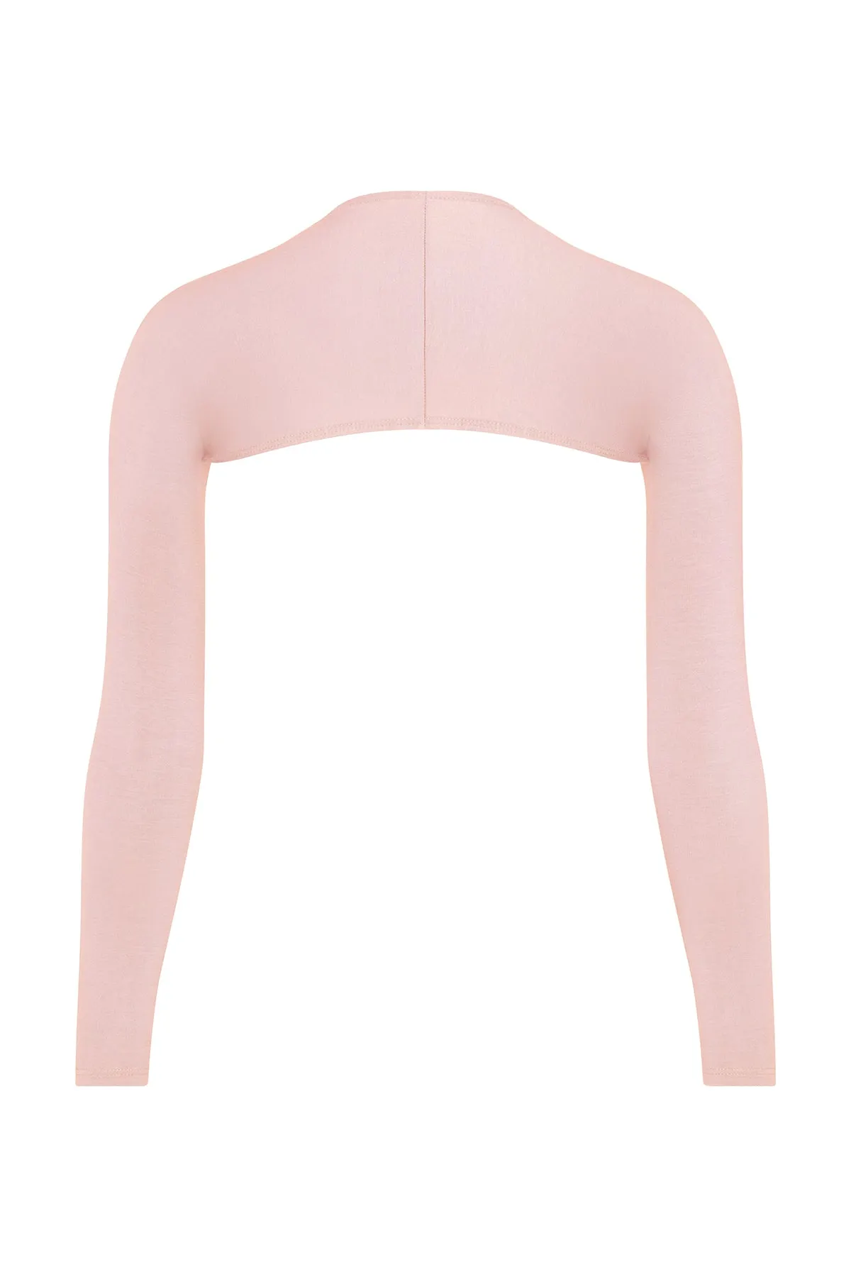 Elegant Petal Pink Ballet Bolero - Perfect Layer for Dance and Performance