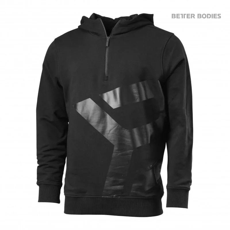 Better Bodies Brooklyn Zip Hood - Black-Grey