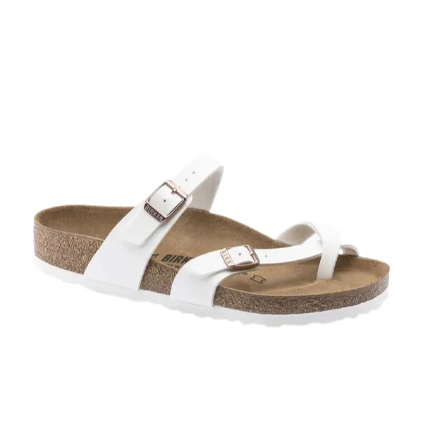 Birkenstock Women's Mayari Birko-Flor White Leather