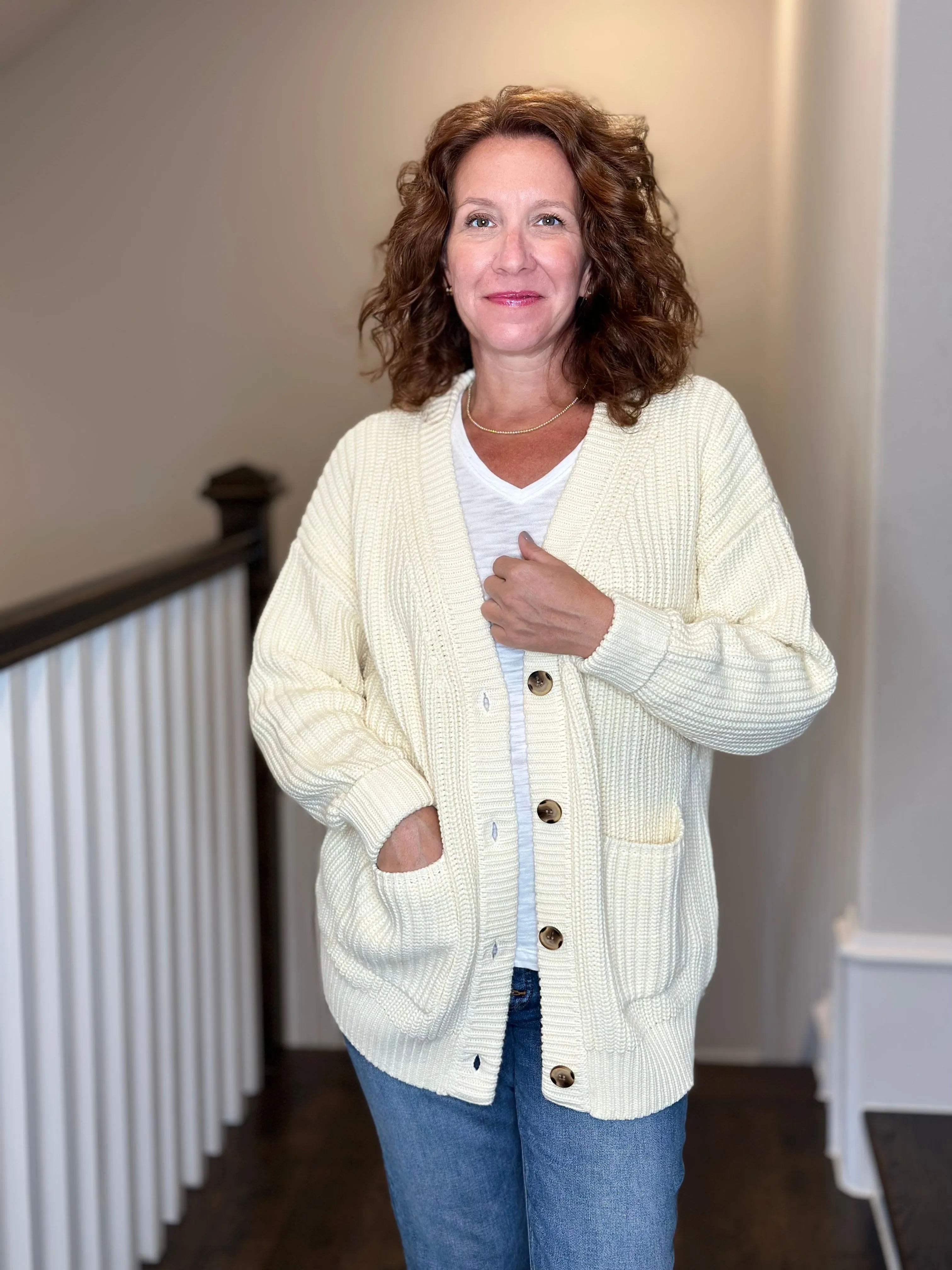 Callahan - The Cardigan in Creme