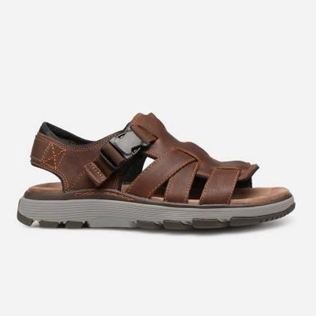 Clarks Un Trek Cove Mens Brown Sandals