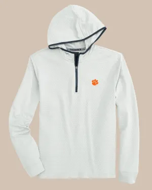 Clemson Tigers Scuttle Heather Quarter Zip Hoodie