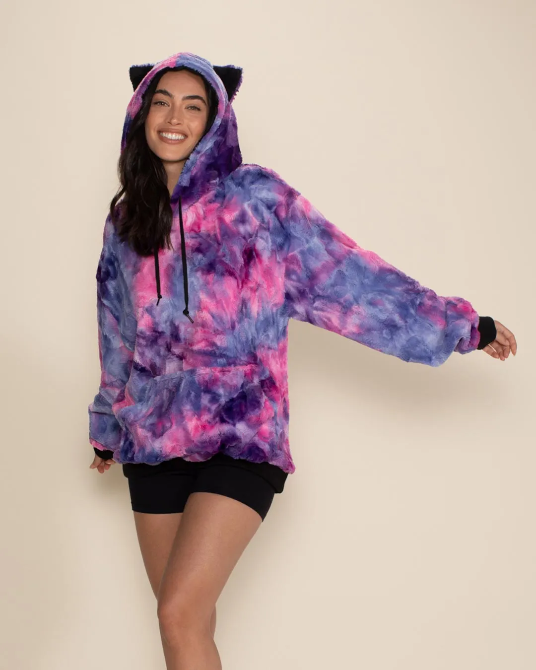 Cotton Candy Kitty Classic ULTRA SOFT Faux Fur Hoodie | Women's