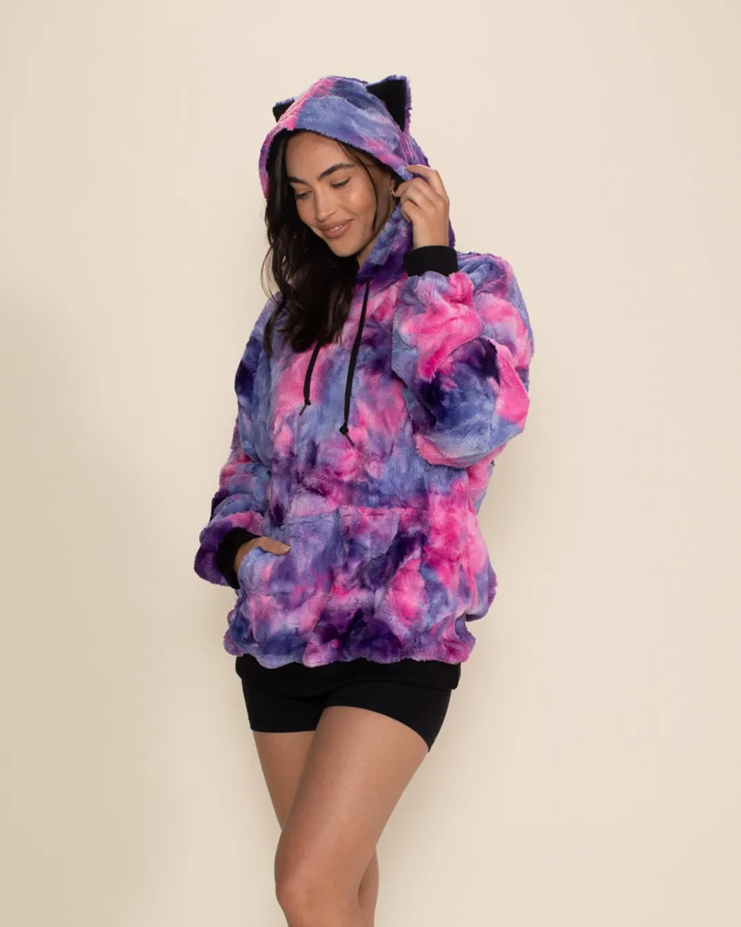 Cotton Candy Kitty Classic ULTRA SOFT Faux Fur Hoodie | Women's