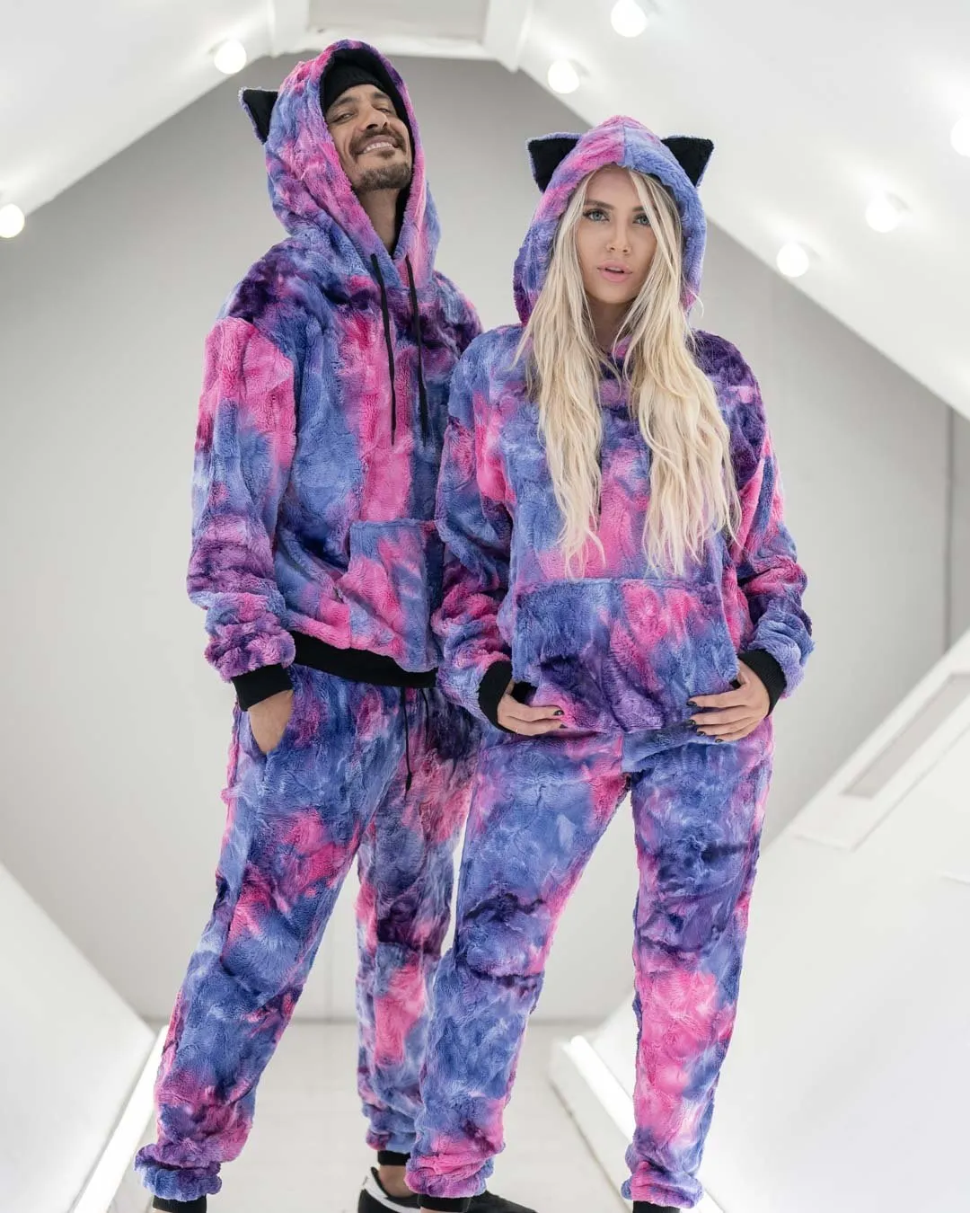 Cotton Candy Kitty Classic ULTRA SOFT Faux Fur Hoodie | Women's