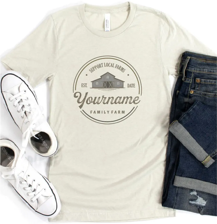 Customizable Family Farm Tees or Hoodies