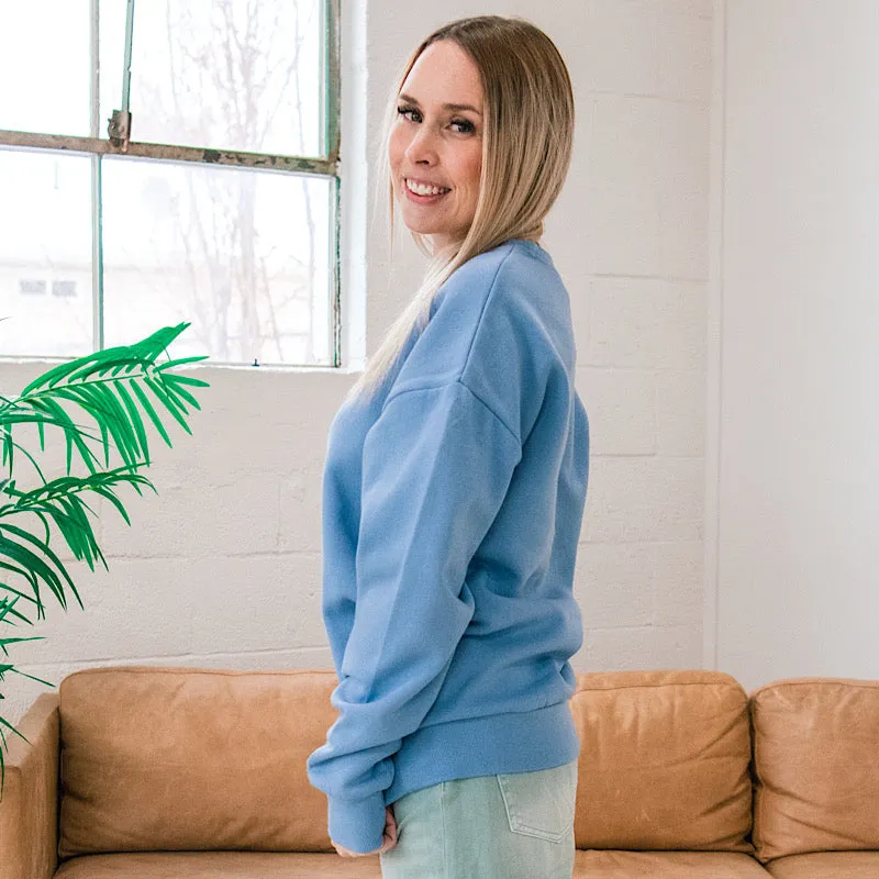 Favorite Sweatshirt - Powder Blue FINAL SALE