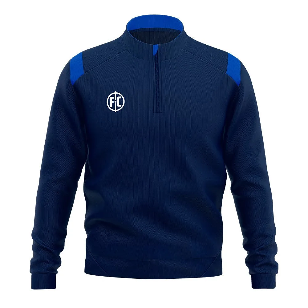 FC Contrast 1/4 Zip - Navy/Royal