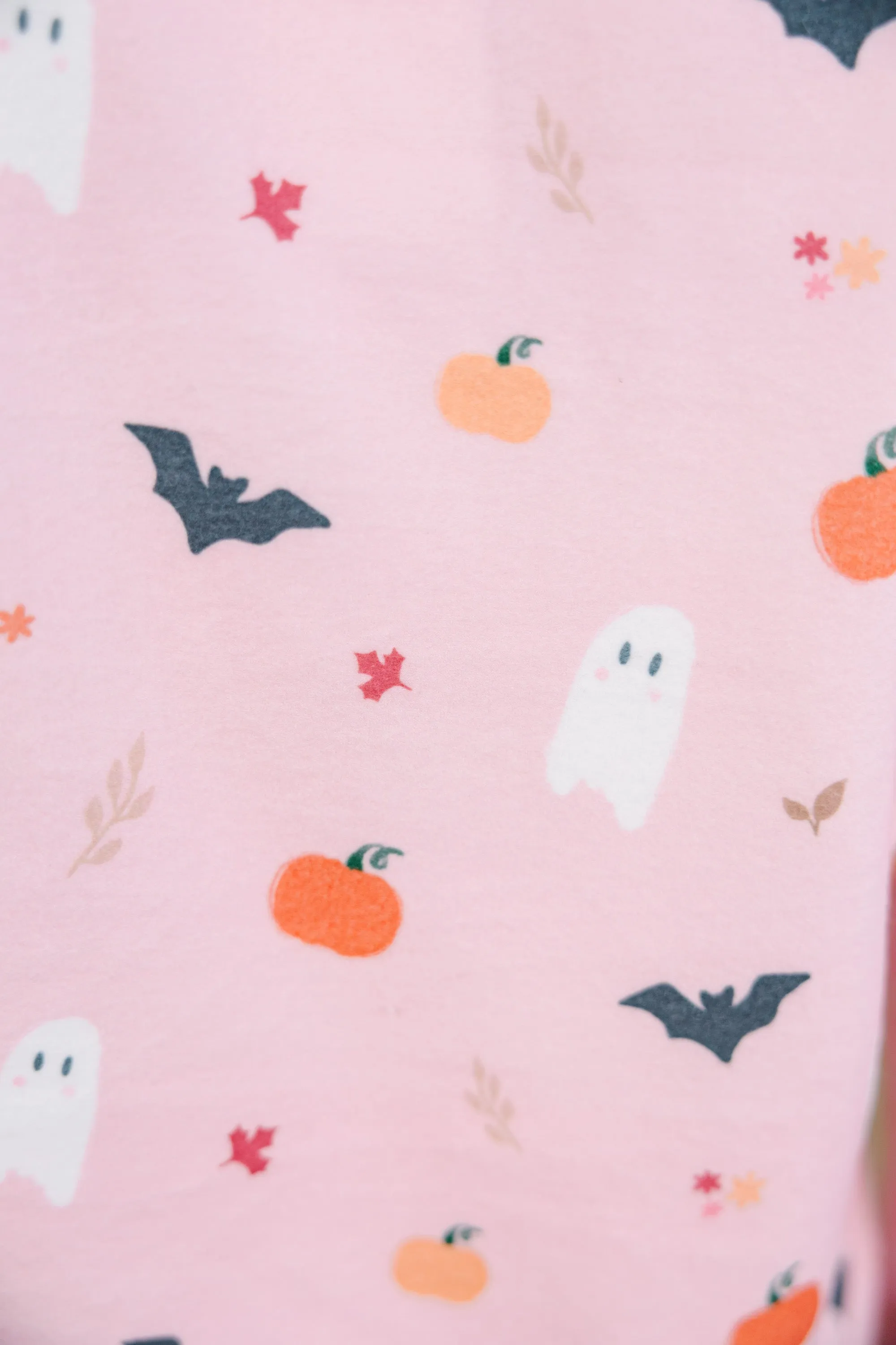 Girls: Staying In Halloween Long Sleeve Pajama Set