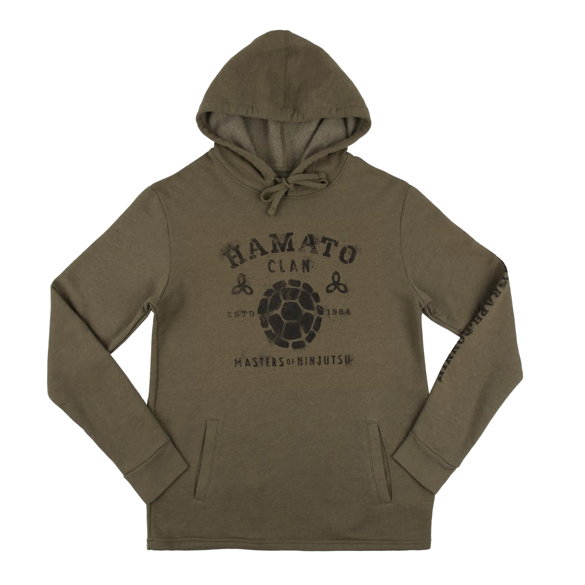 Hamato Clan Spray Paint Olive Hoodie