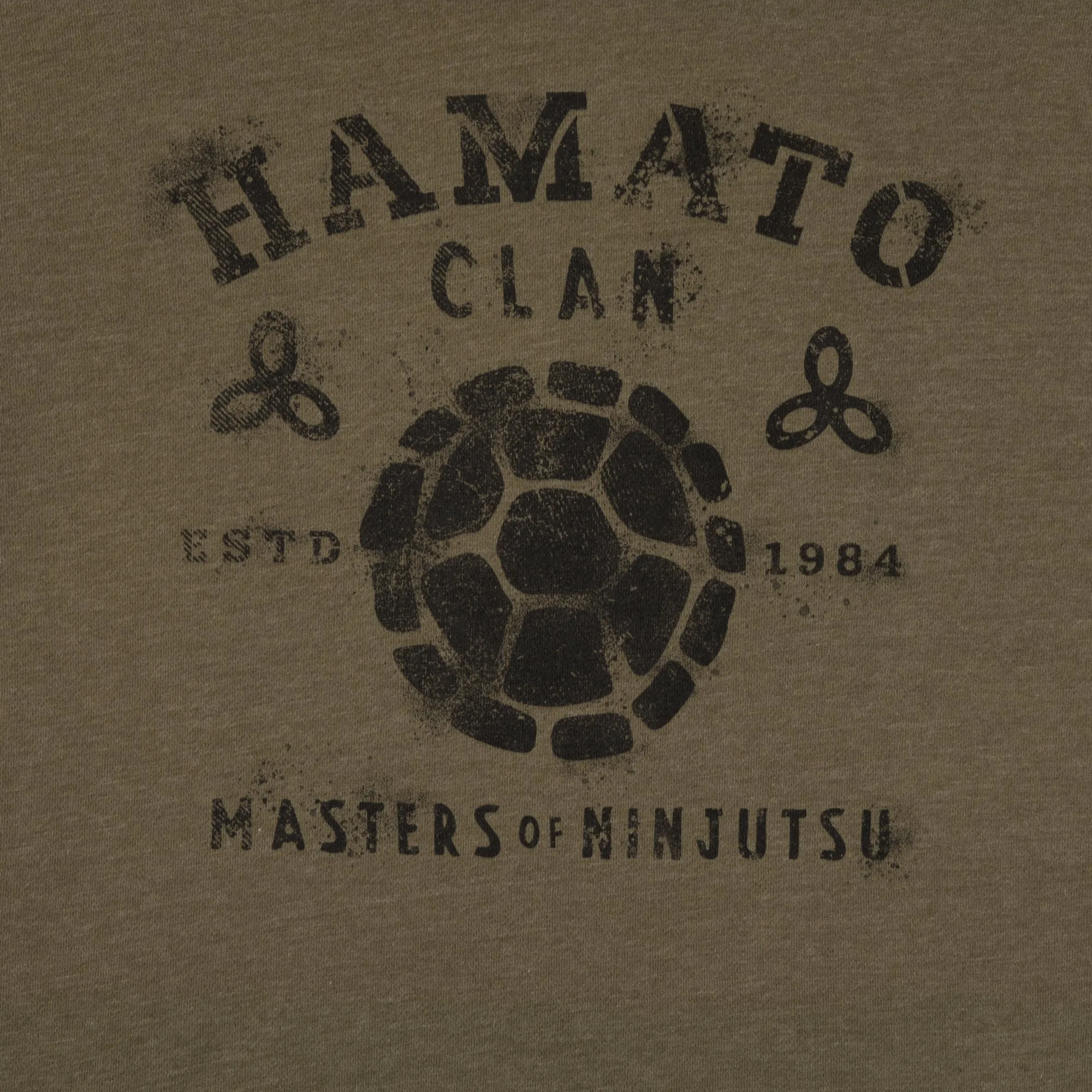 Hamato Clan Spray Paint Olive Hoodie