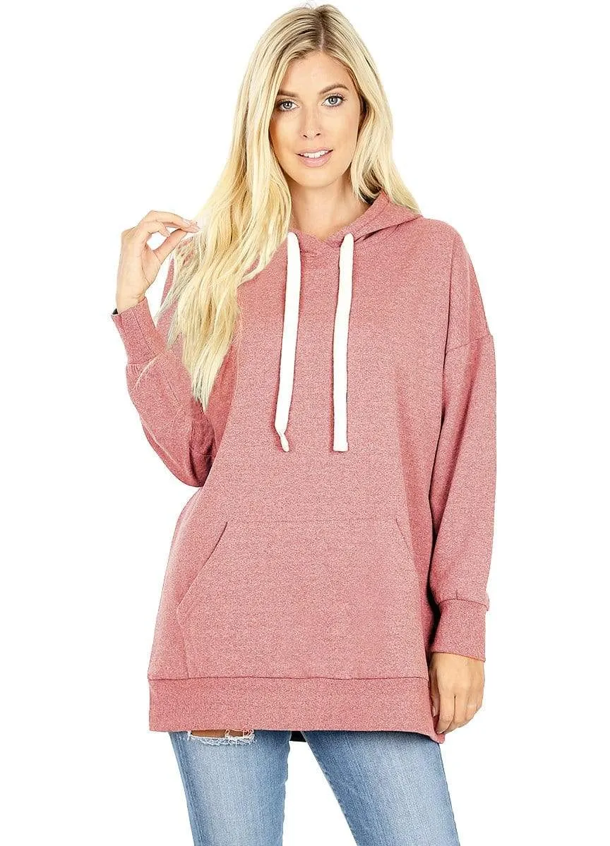 Haute Edition Women's Fashion Fleece Lined Pullover Hoodies