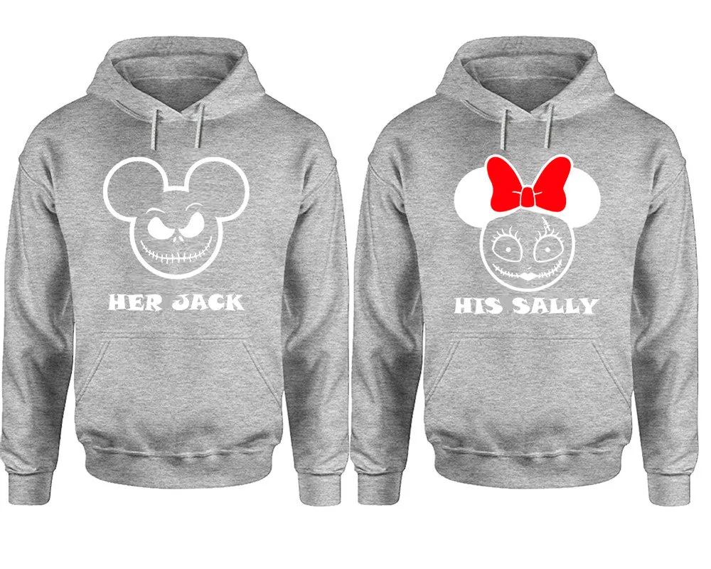 Her Jack His Sally Couple Matching Hoodies