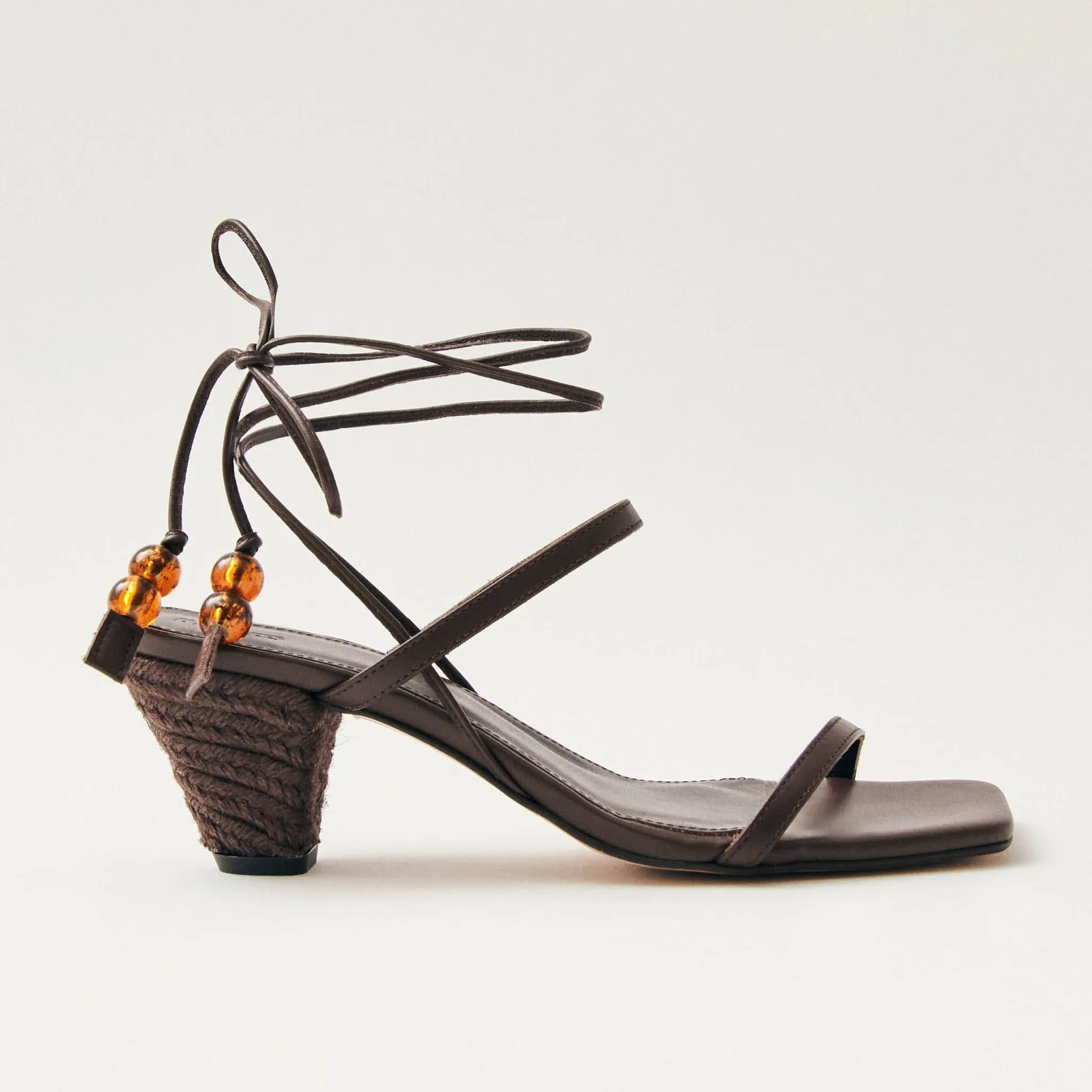 Imani Brown Leather Sandals