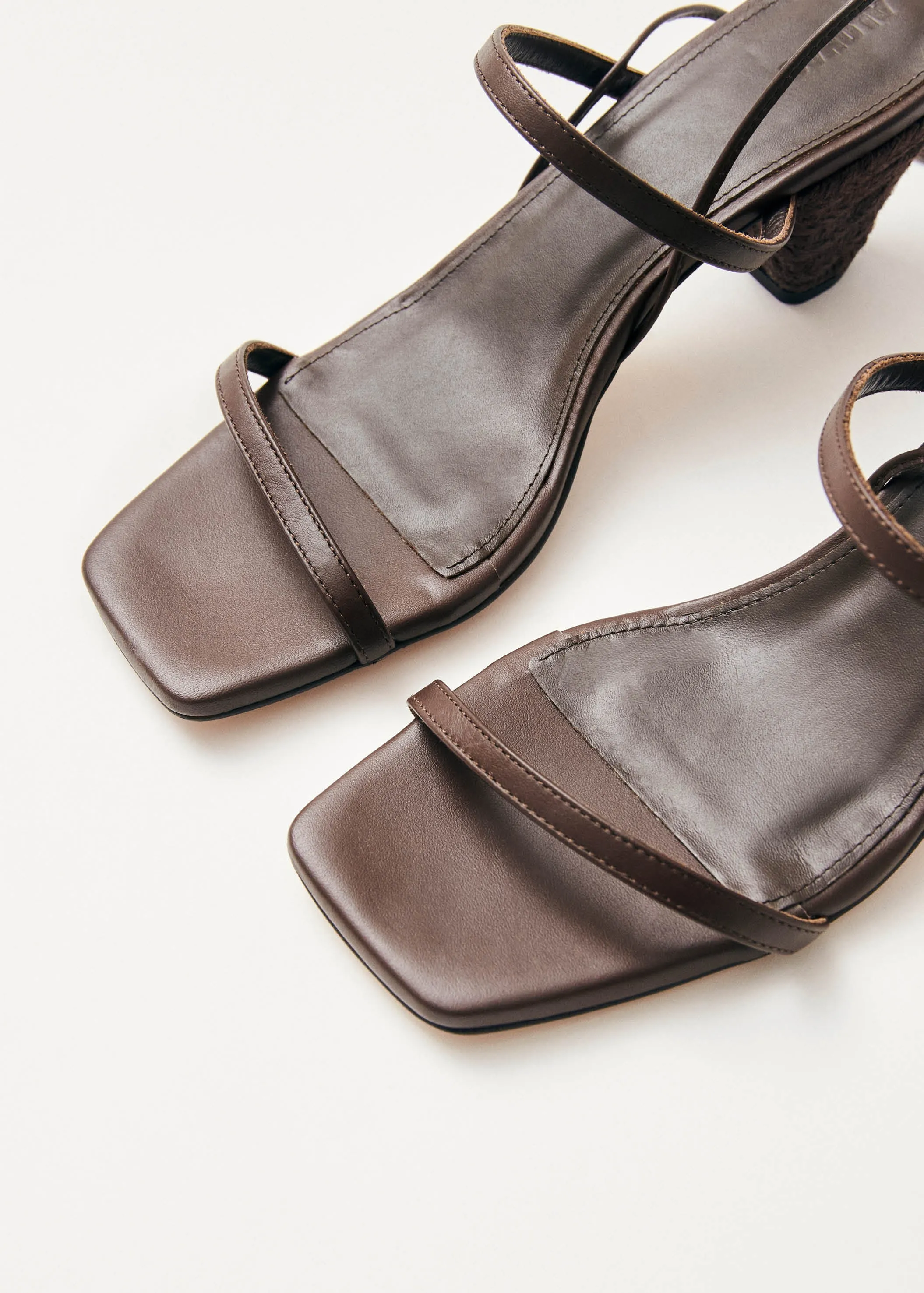 Imani Brown Leather Sandals