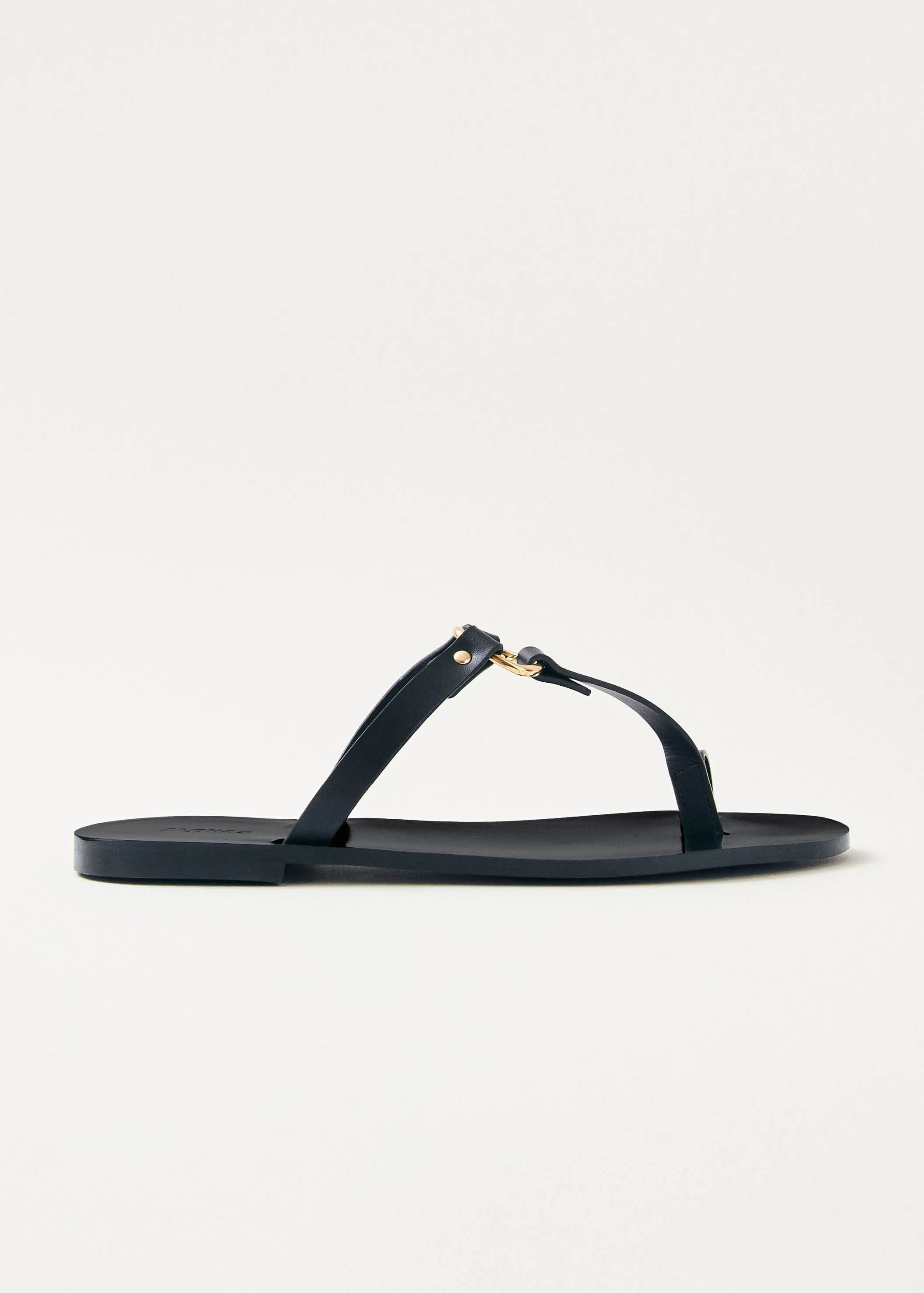 Jovie Black Leather Sandals