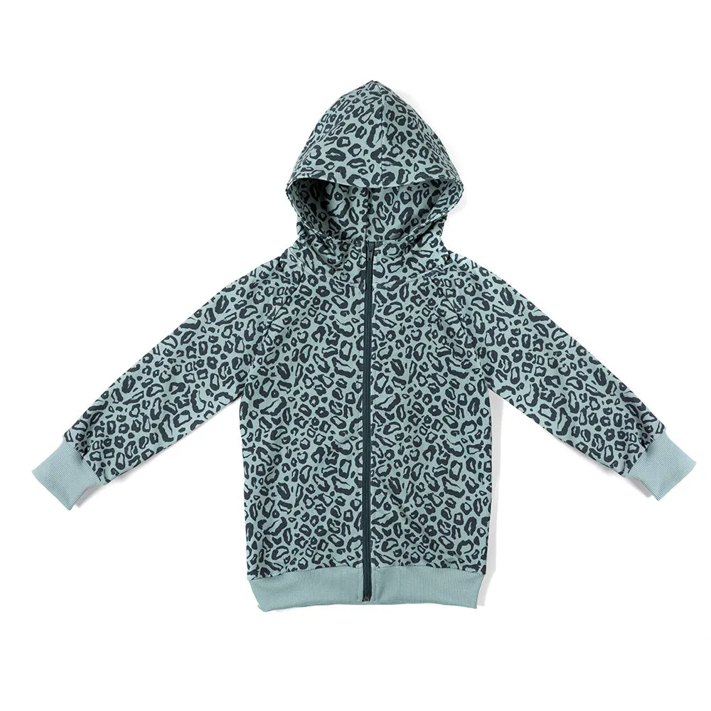 Malinami Leopard Skin Zip Up Hoodie