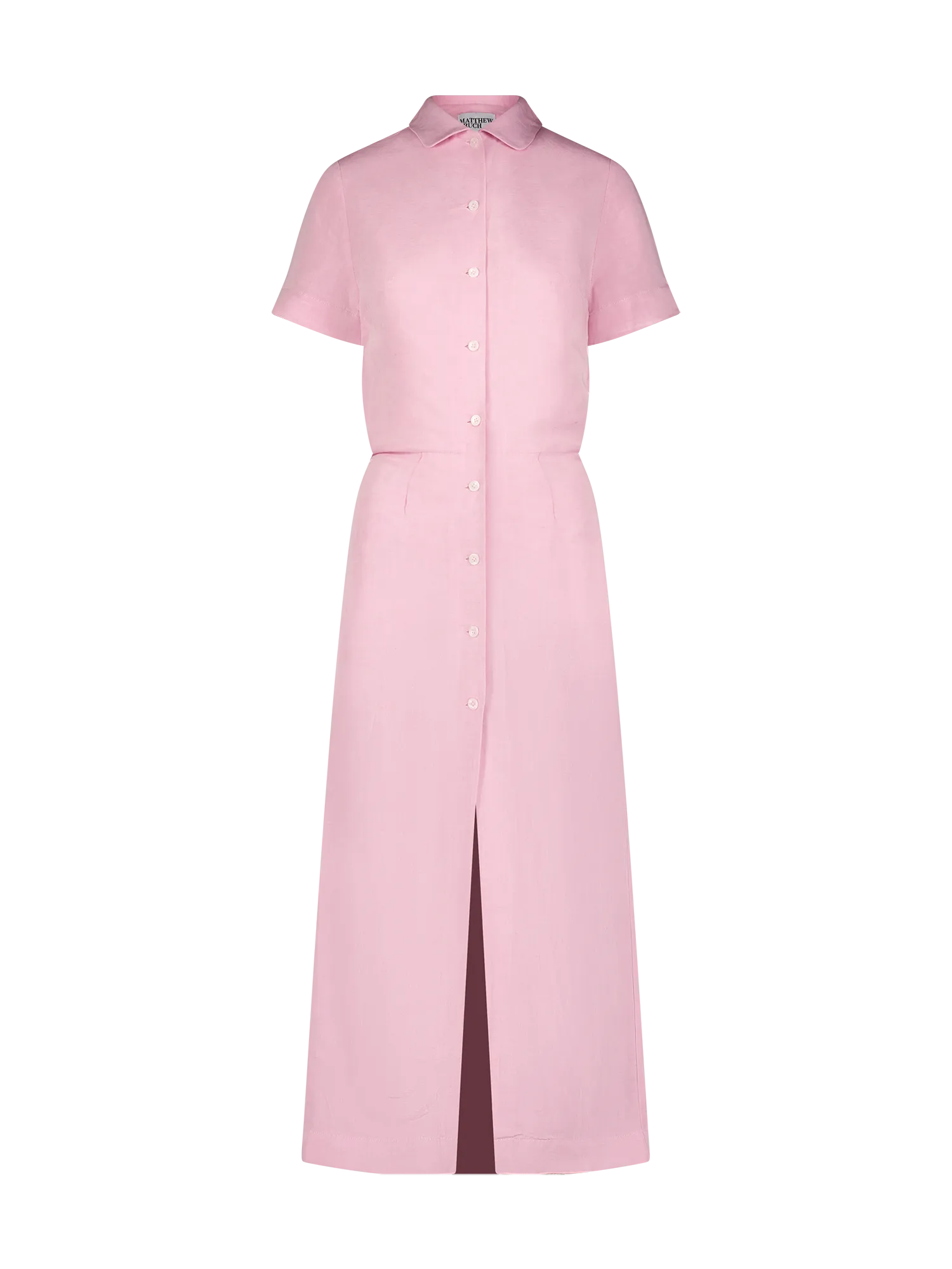 Matthew Bruch Blouson Midi Shirt Dress