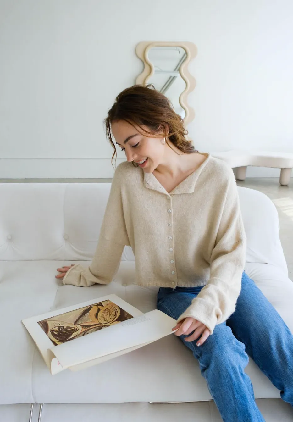 Mila Cardigan in Cream