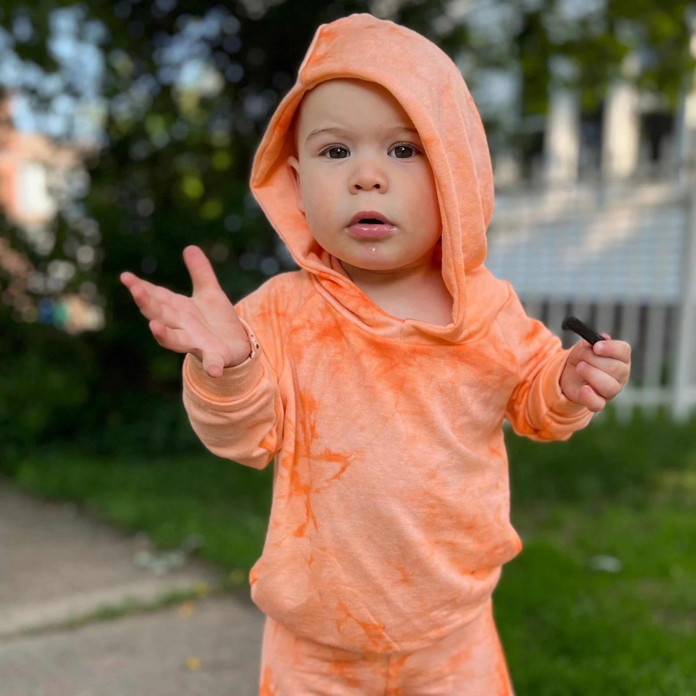 Orange Staple Tie Dye