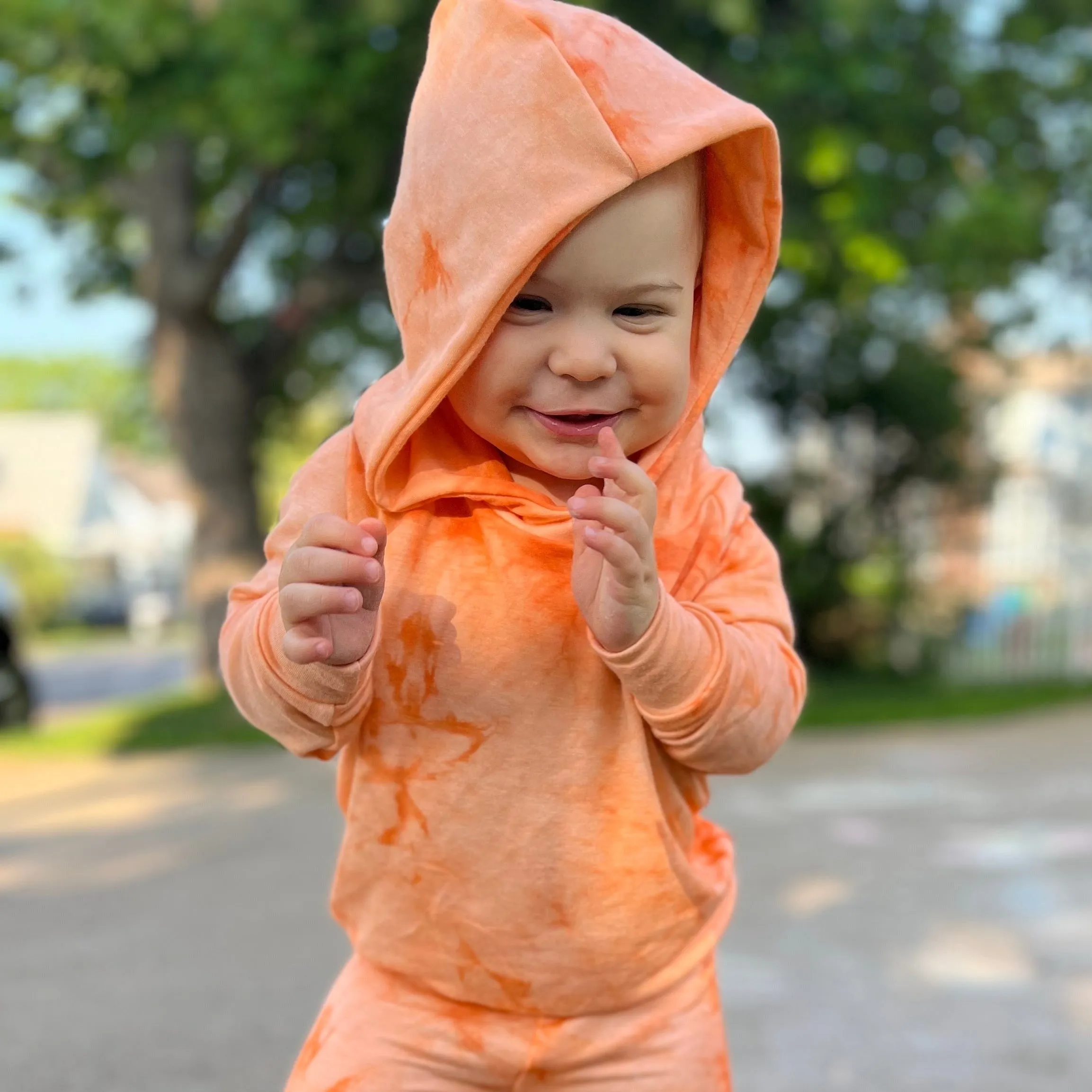 Orange Staple Tie Dye