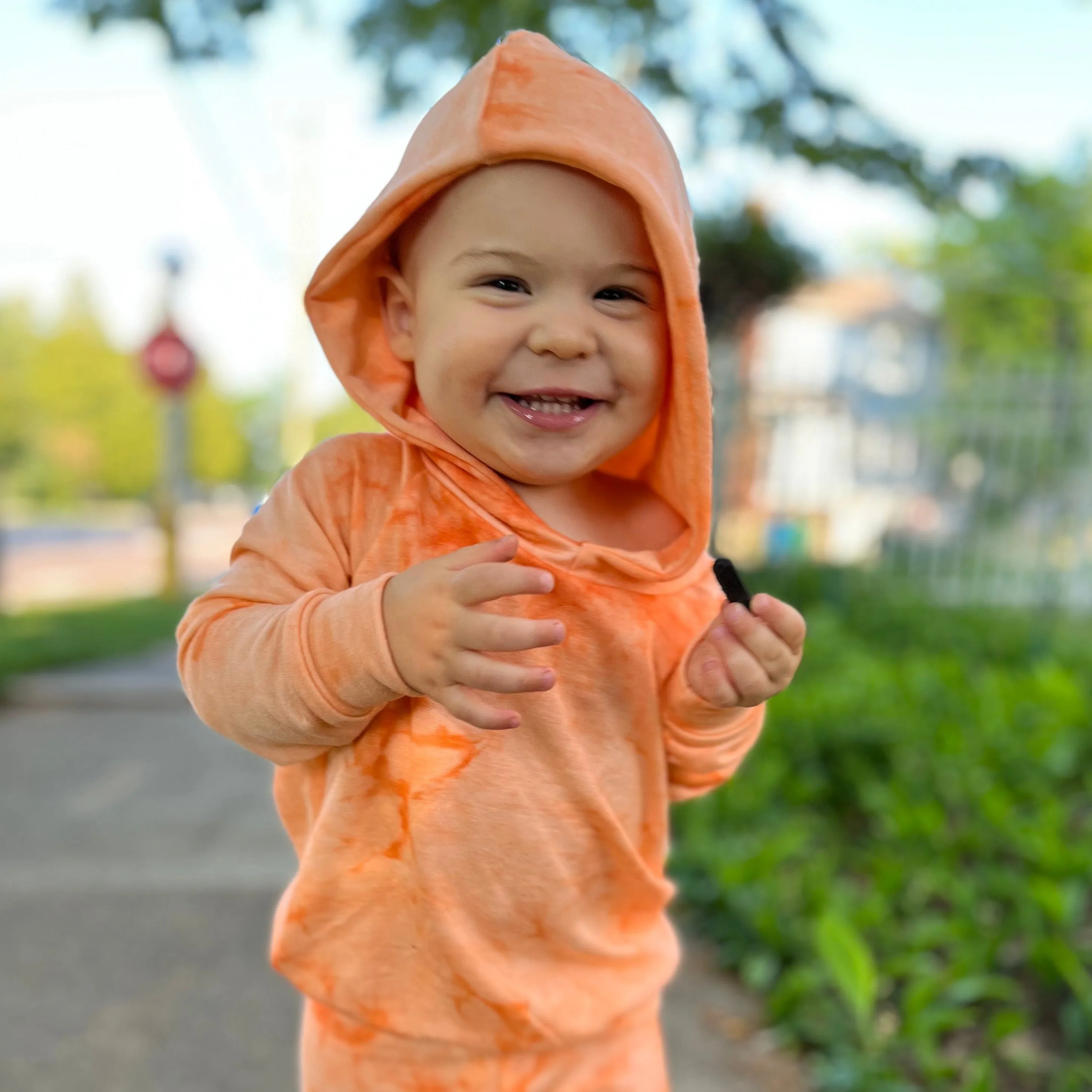 Orange Staple Tie Dye