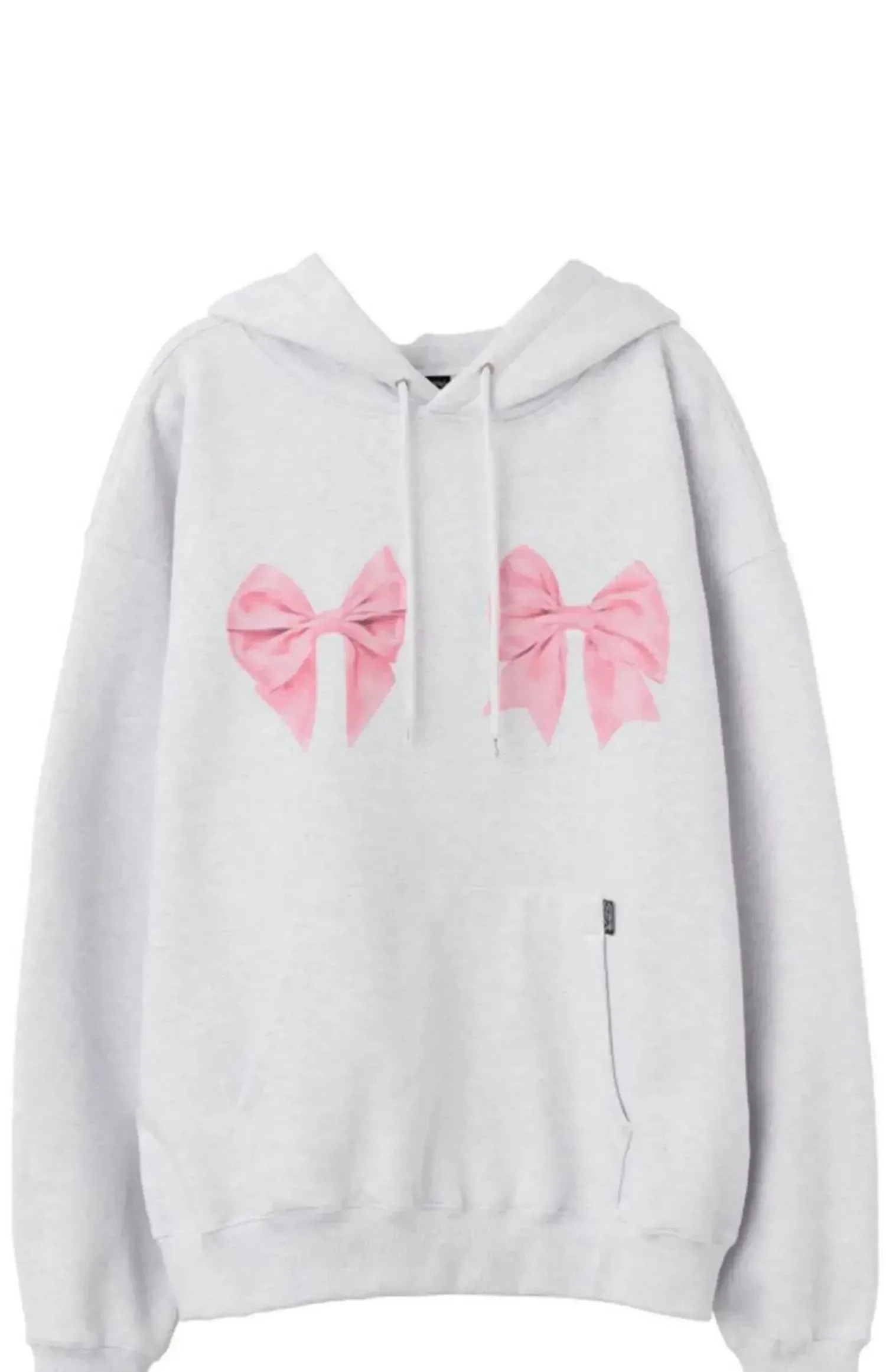 Oversized Bow Print Hoodie