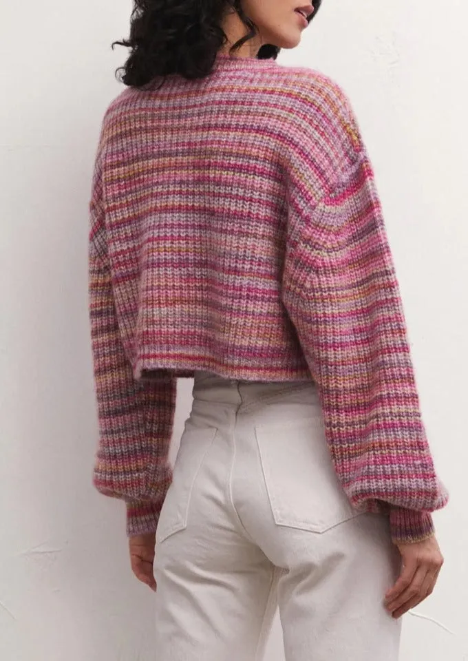 Prism Metallic Stripe Sweater