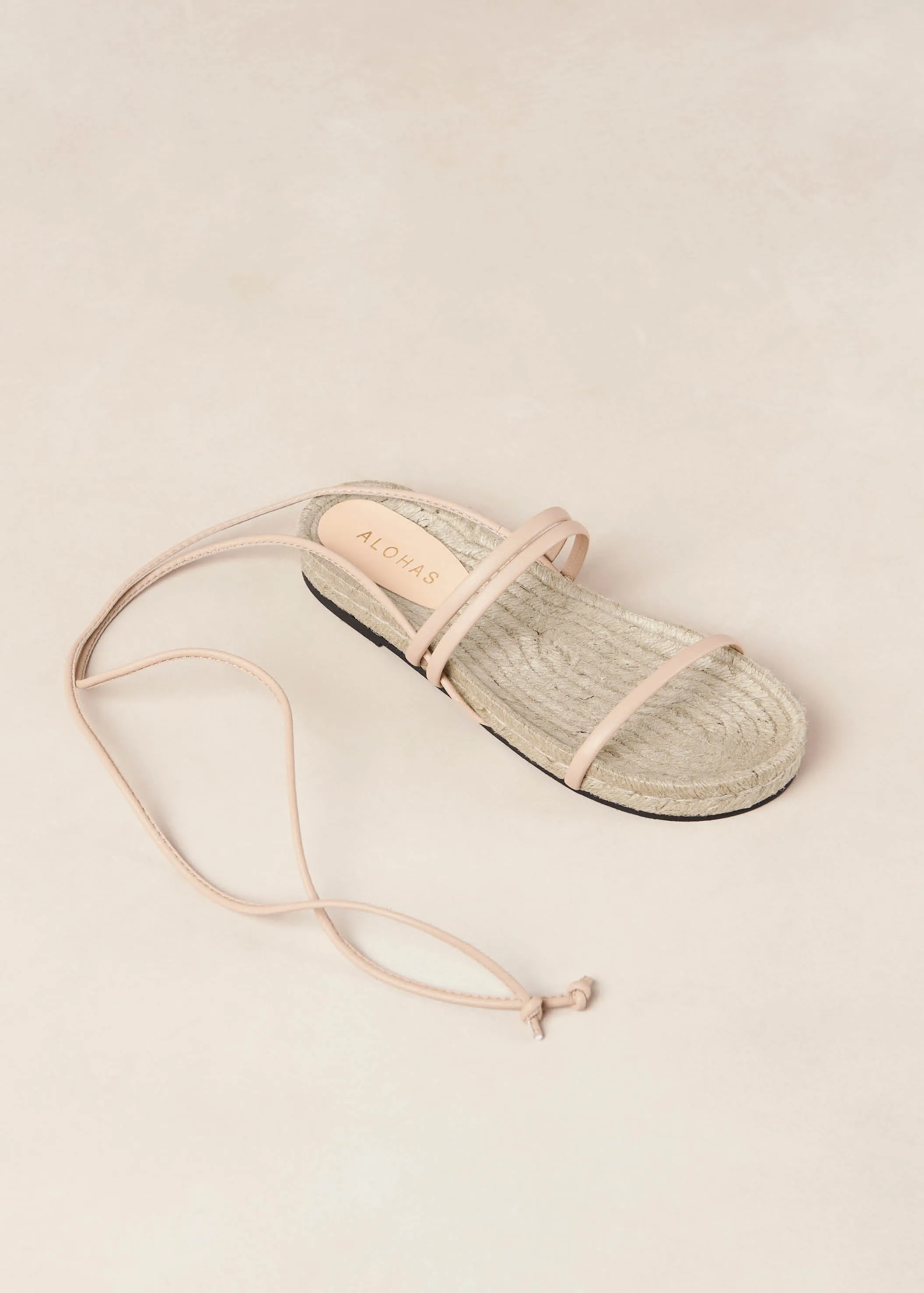 Rayna Beige Leather Sandals