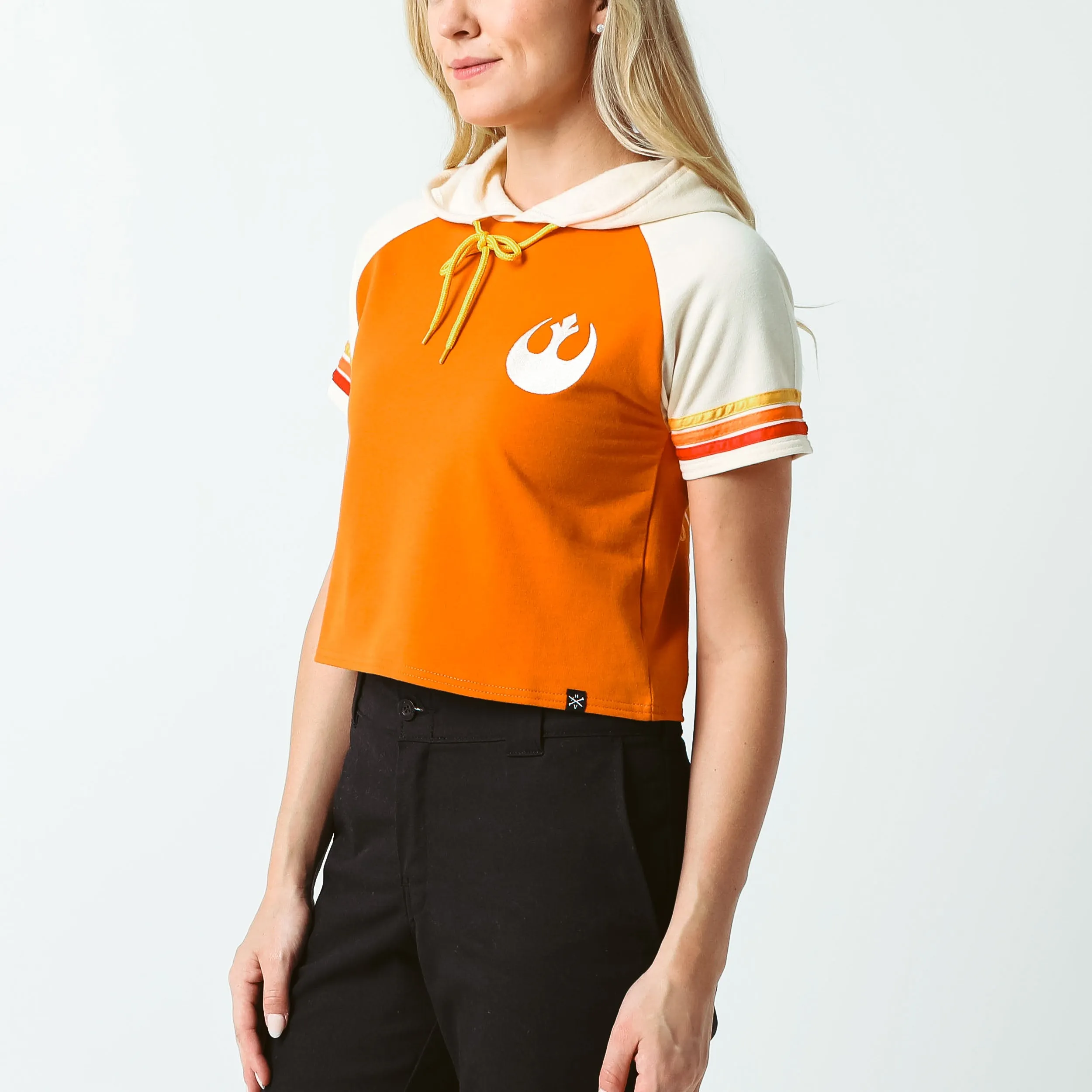 Rebel Alliance Cropped Short Sleeve Hoodie