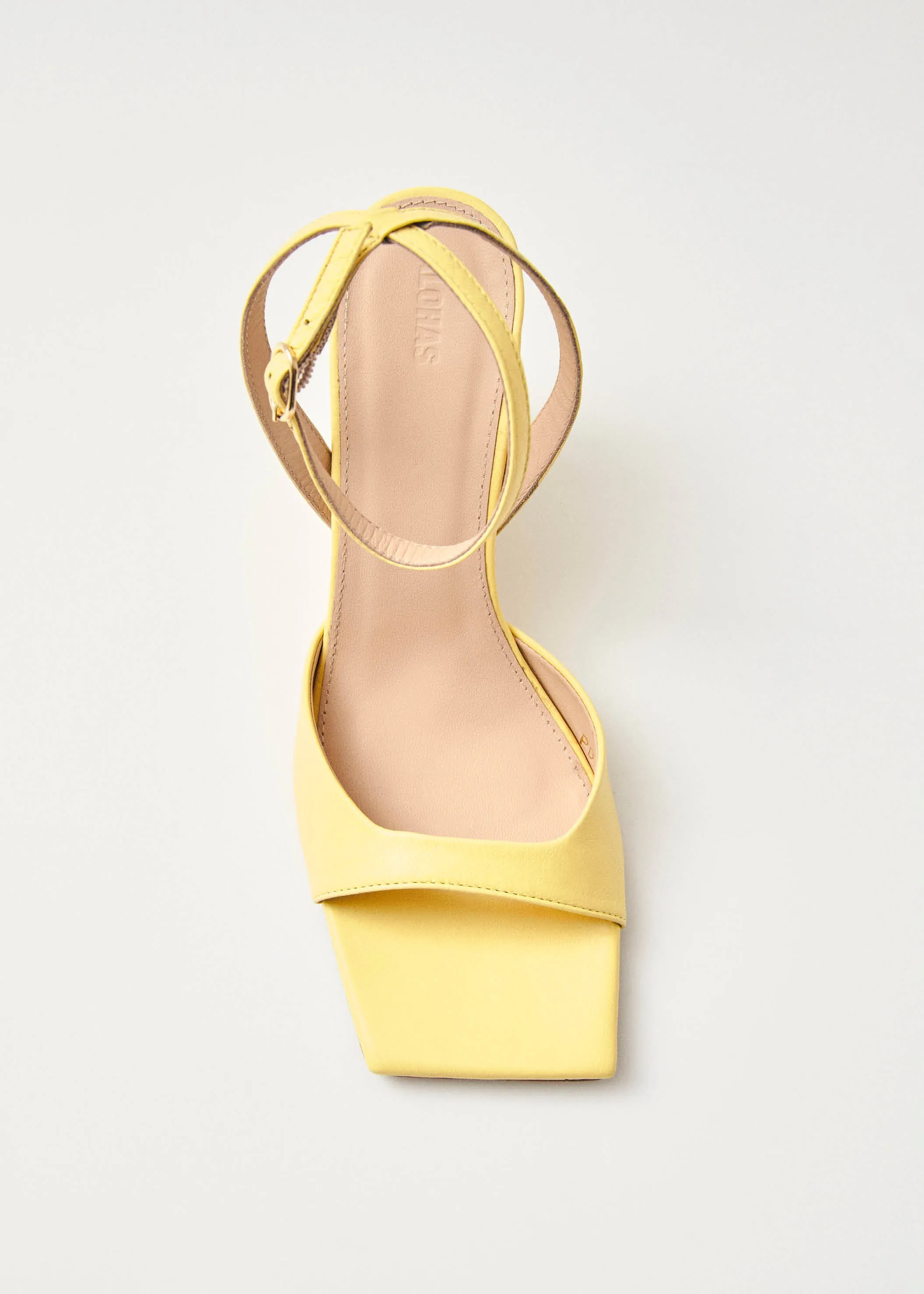 Riya Yellow Leather Sandals