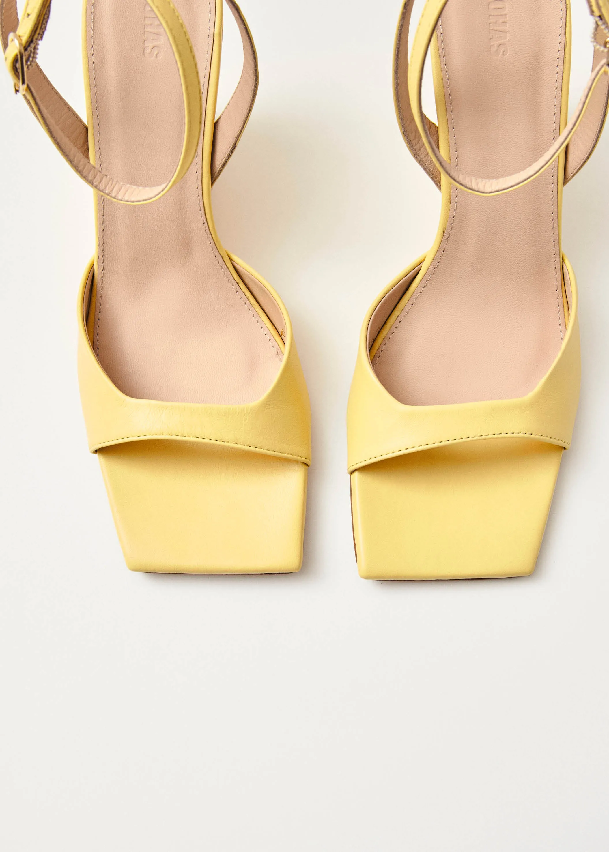 Riya Yellow Leather Sandals