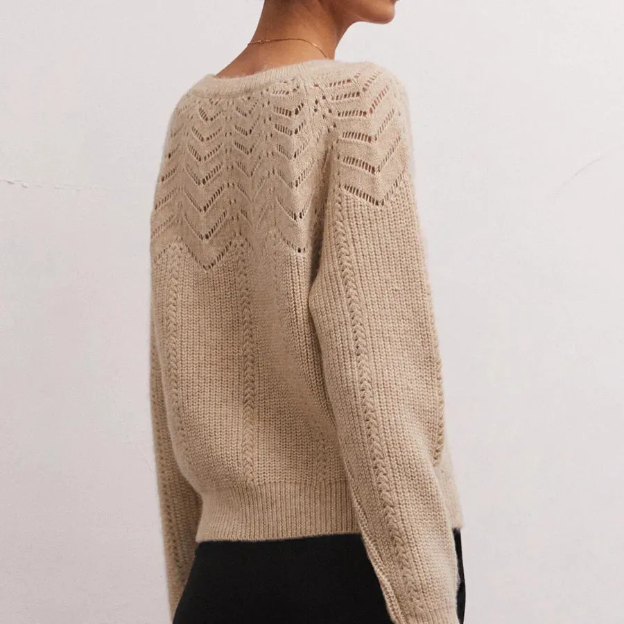 Sabine Pointelle Sweater