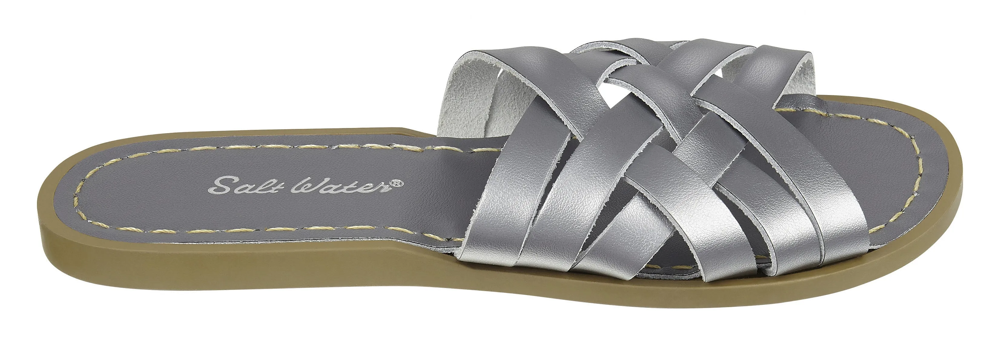 Salt-Water Sandals Retro Slide Pewter - adult