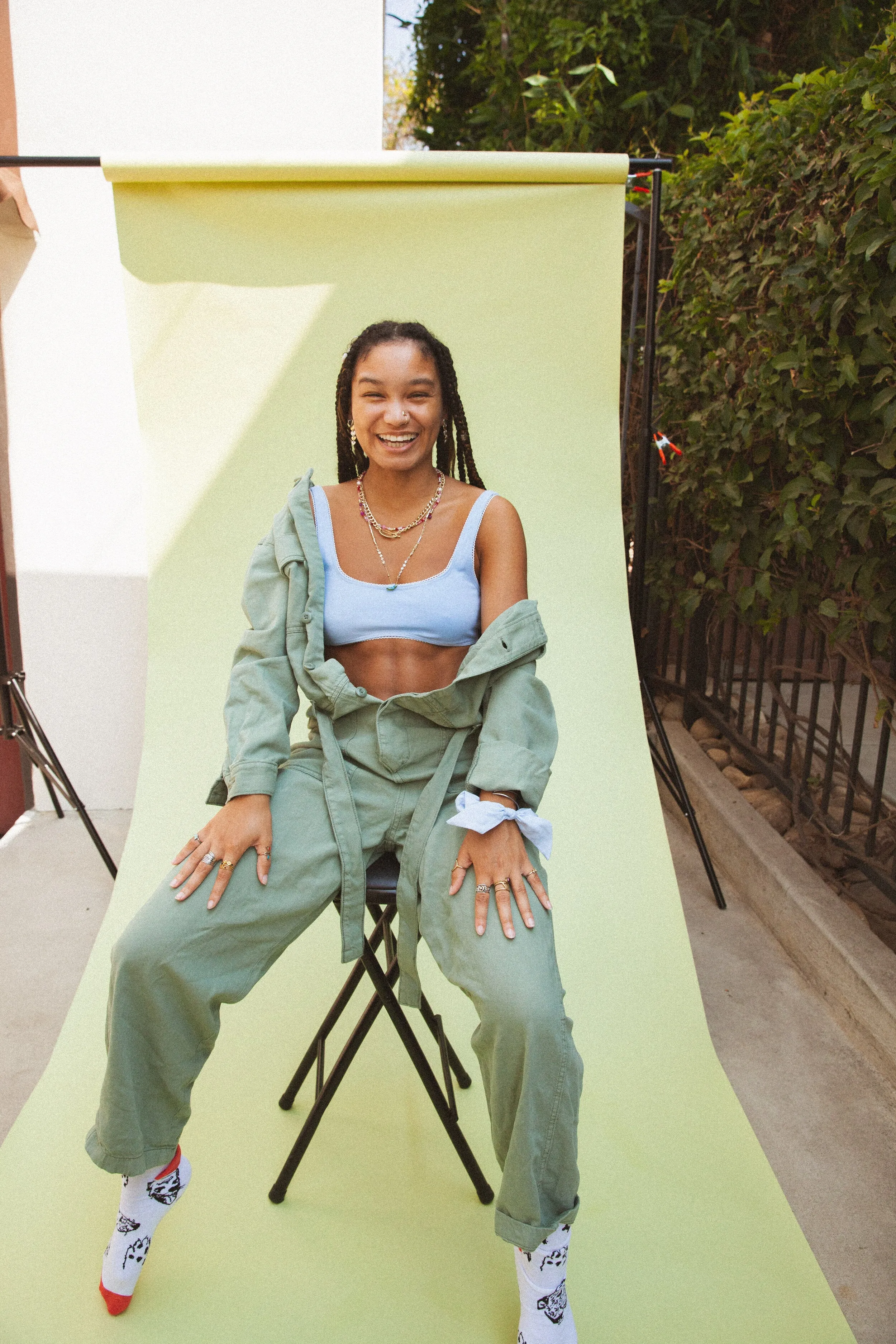 SCOOP BACK BRALETTE IN BABY BLUE