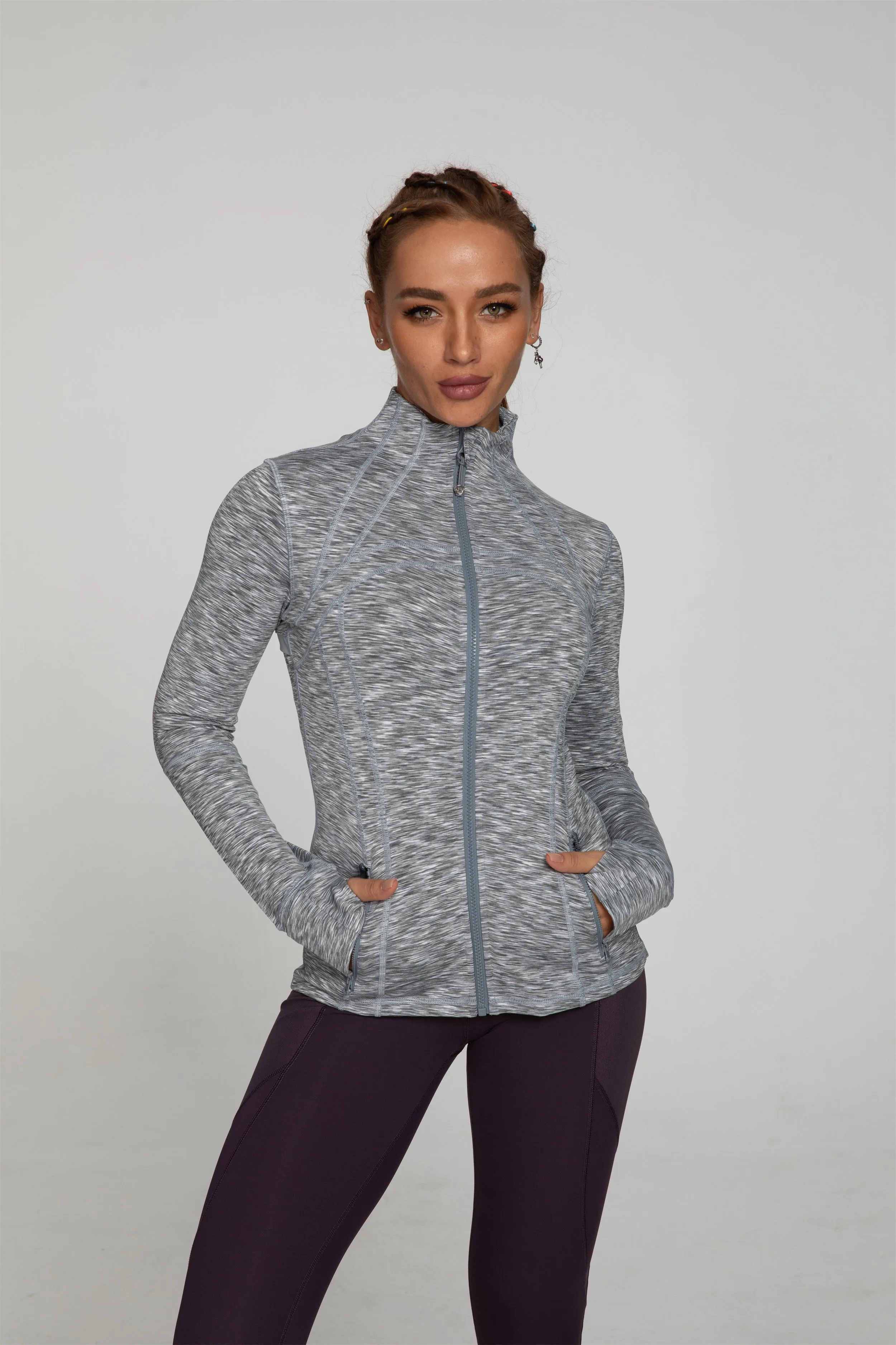 Stylish Soft Jacket with Chic Chest Line Detail - Model 60927