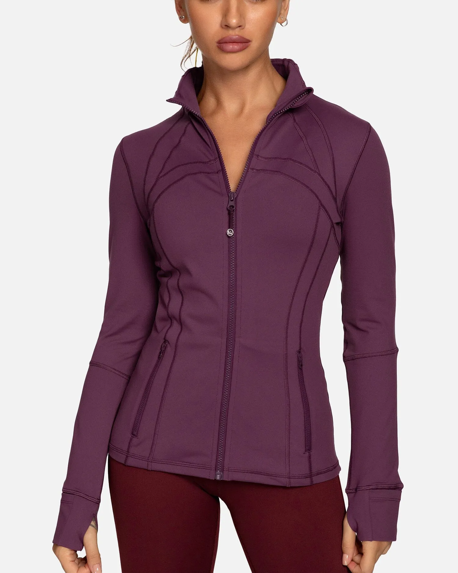 Stylish Soft Jacket with Chic Chest Line Detail - Model 60927