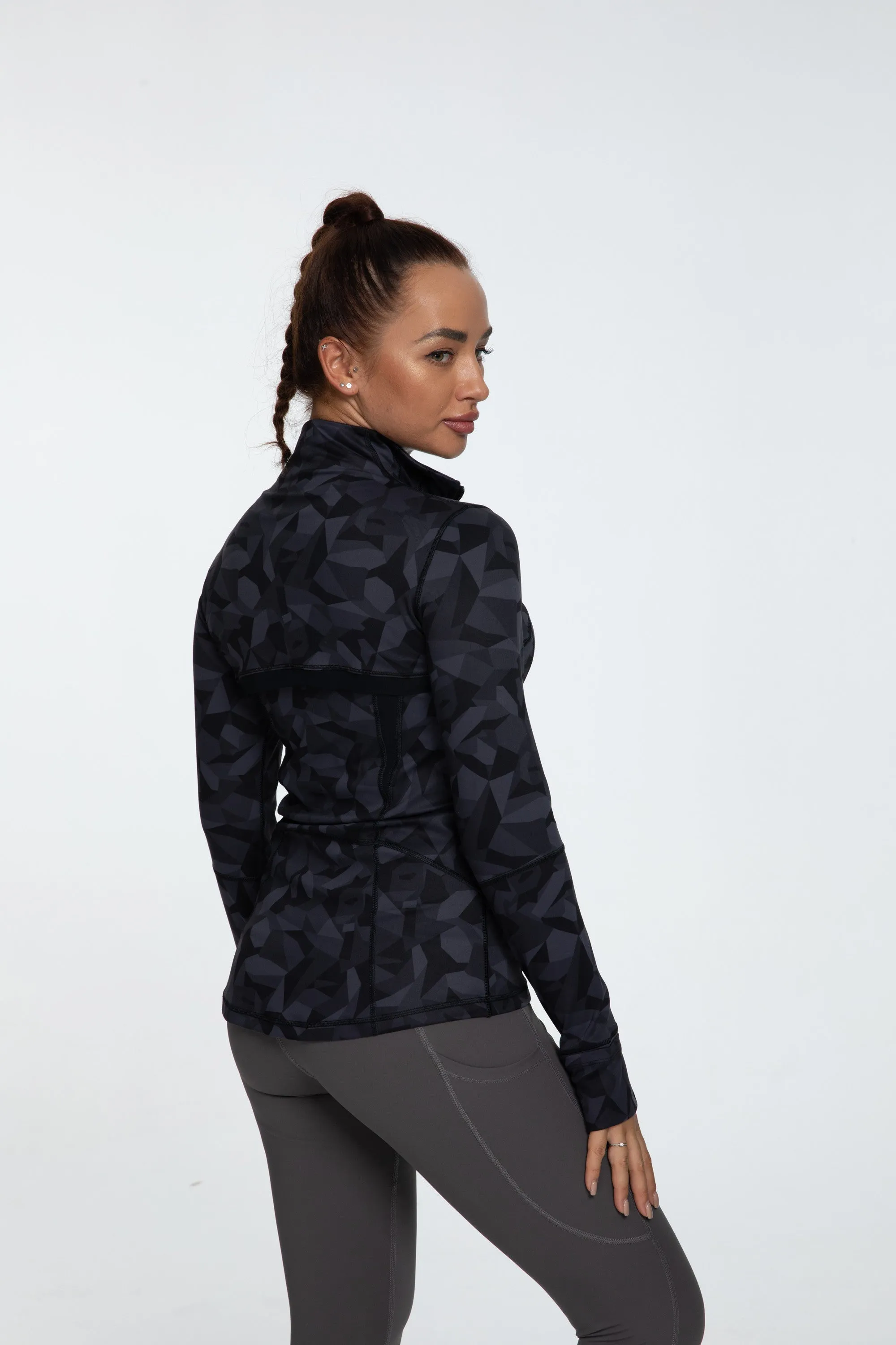 Stylish Soft Jacket with Chic Chest Line Detail - Model 60927