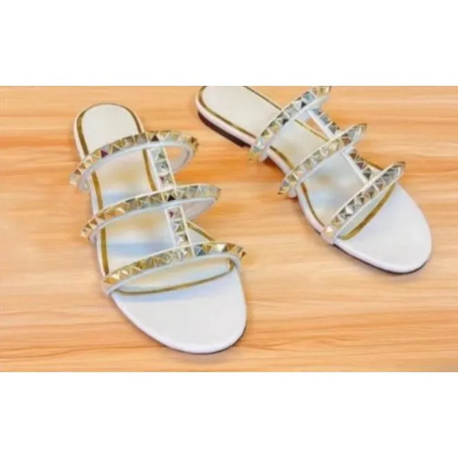 Strap Push-in Flat Sandals