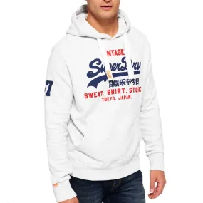 Superdry Mens Sweat Shirt Store Hoodie - Ice Marl